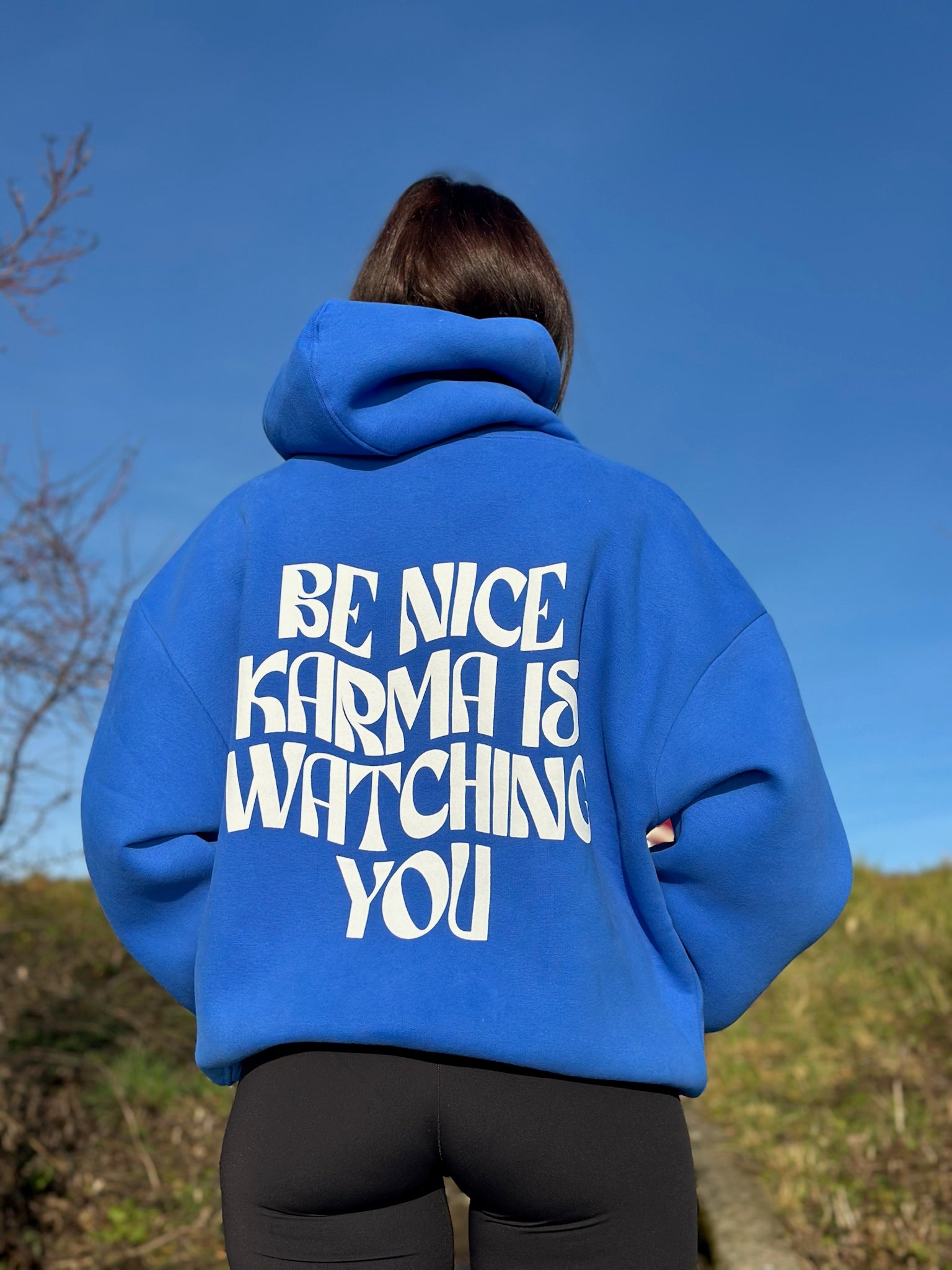 KARMA HOODIE BLAU